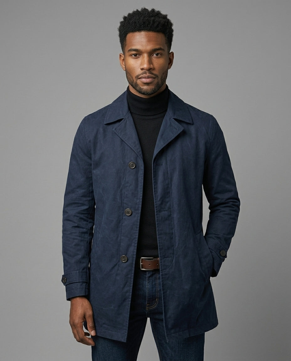 Baxter Weather-Resistant Overcoat | Relaxed Fit | Functional Pockets