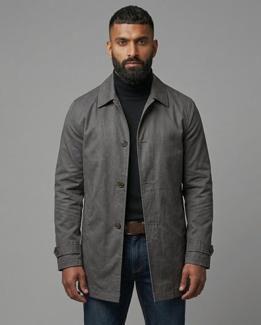 Baxter Weather-Resistant Overcoat | Relaxed Fit | Functional Pockets