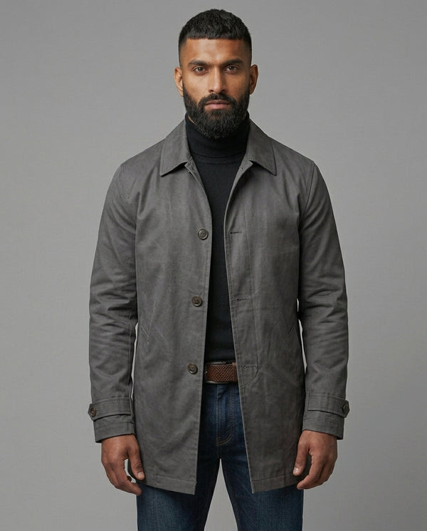 Baxter Weather-Resistant Overcoat | Relaxed Fit | Functional Pockets