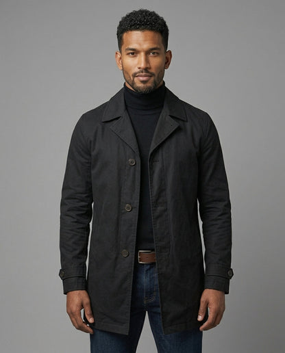 Baxter Weather-Resistant Overcoat | Relaxed Fit | Functional Pockets